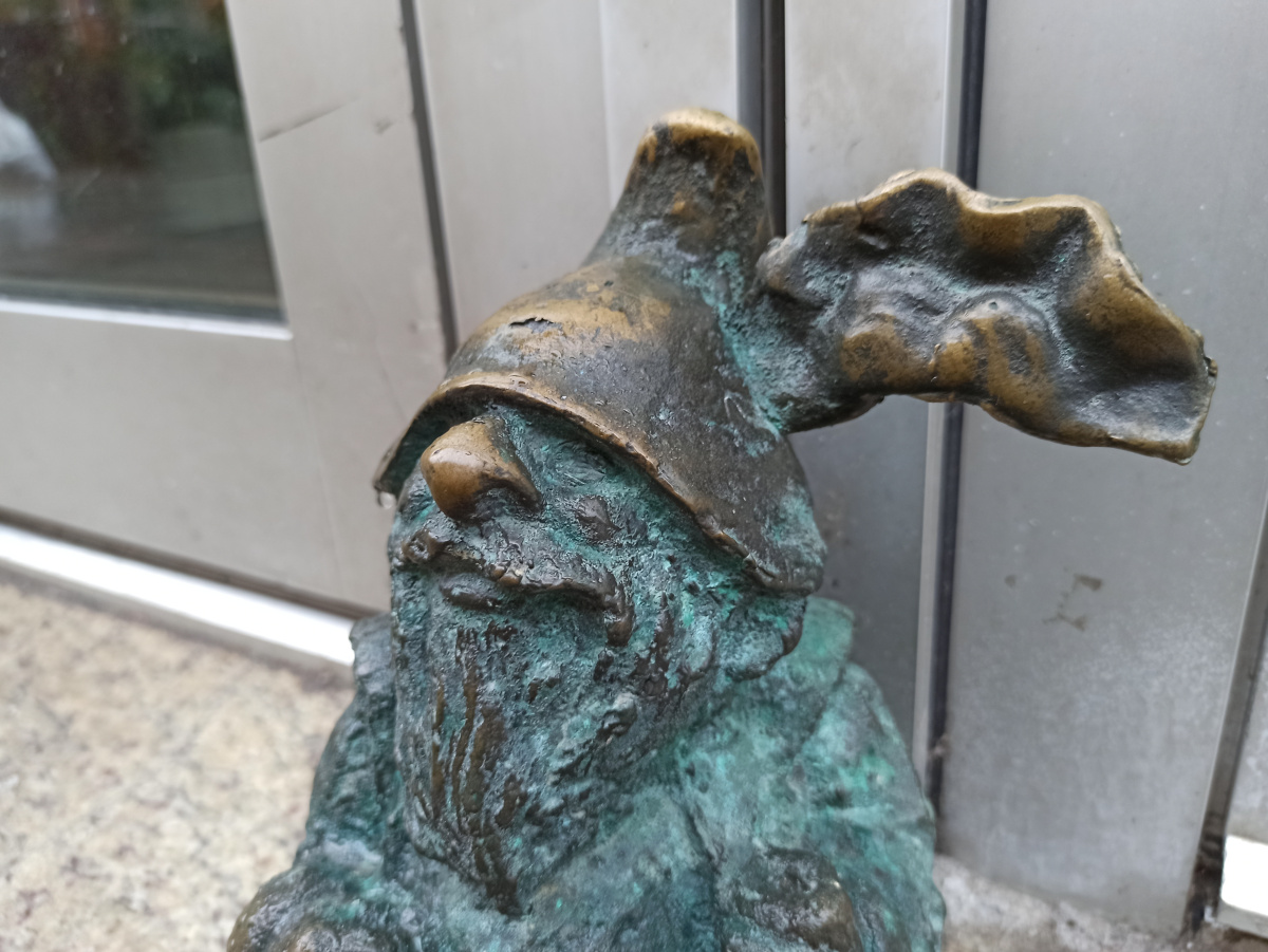Foto zwerg Pierożnik in Nahaufnahme