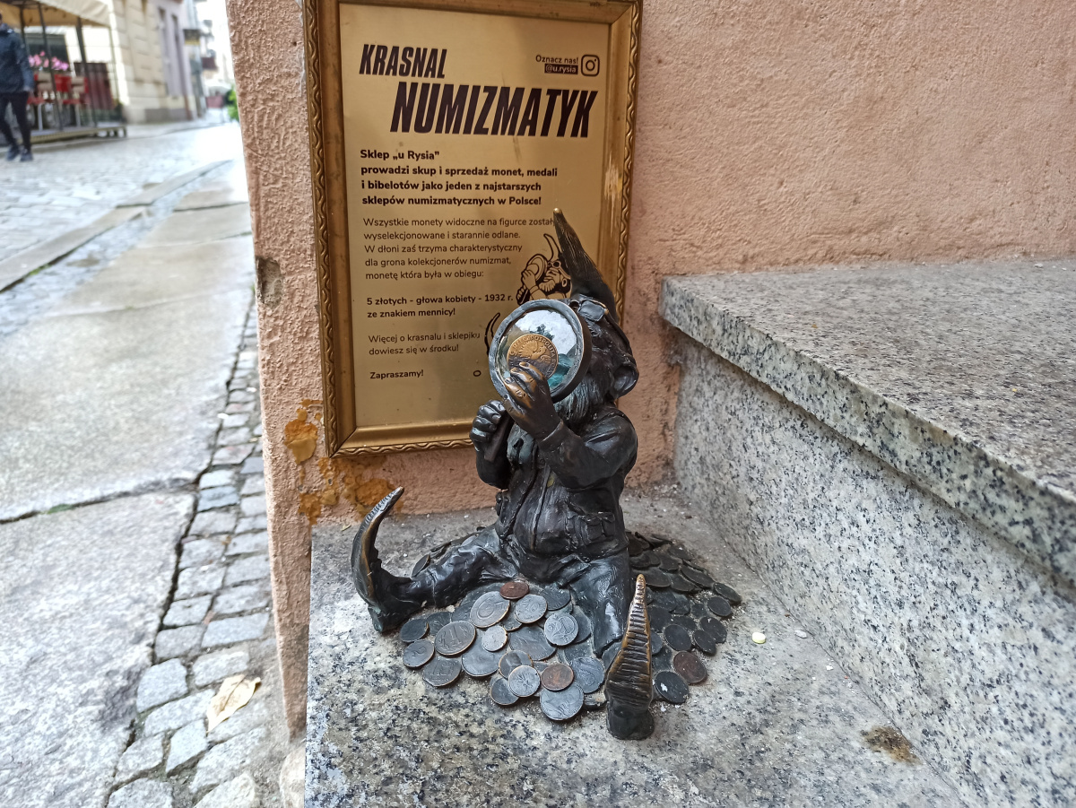 Foto zwerg Numizmatyk