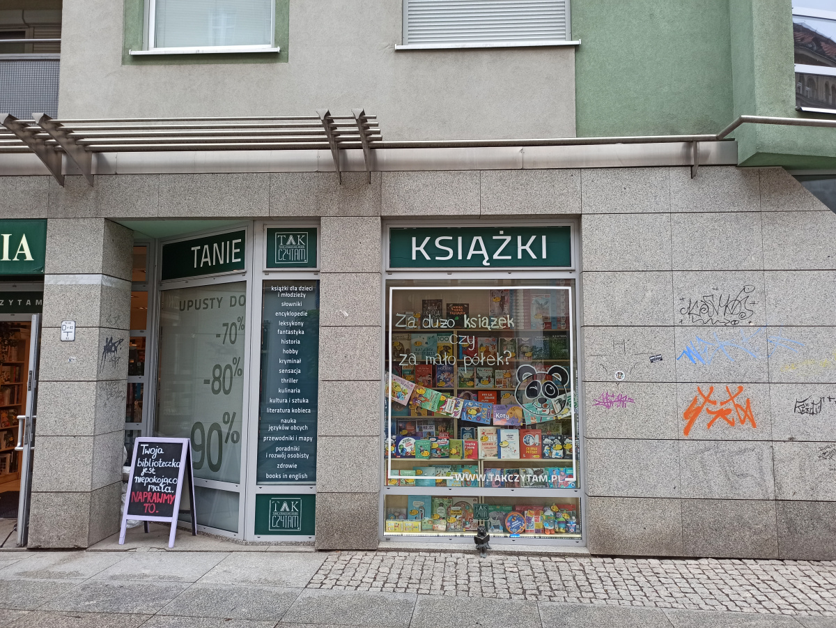 Foto vom Standort des Zwerges zwerg Księgarka
