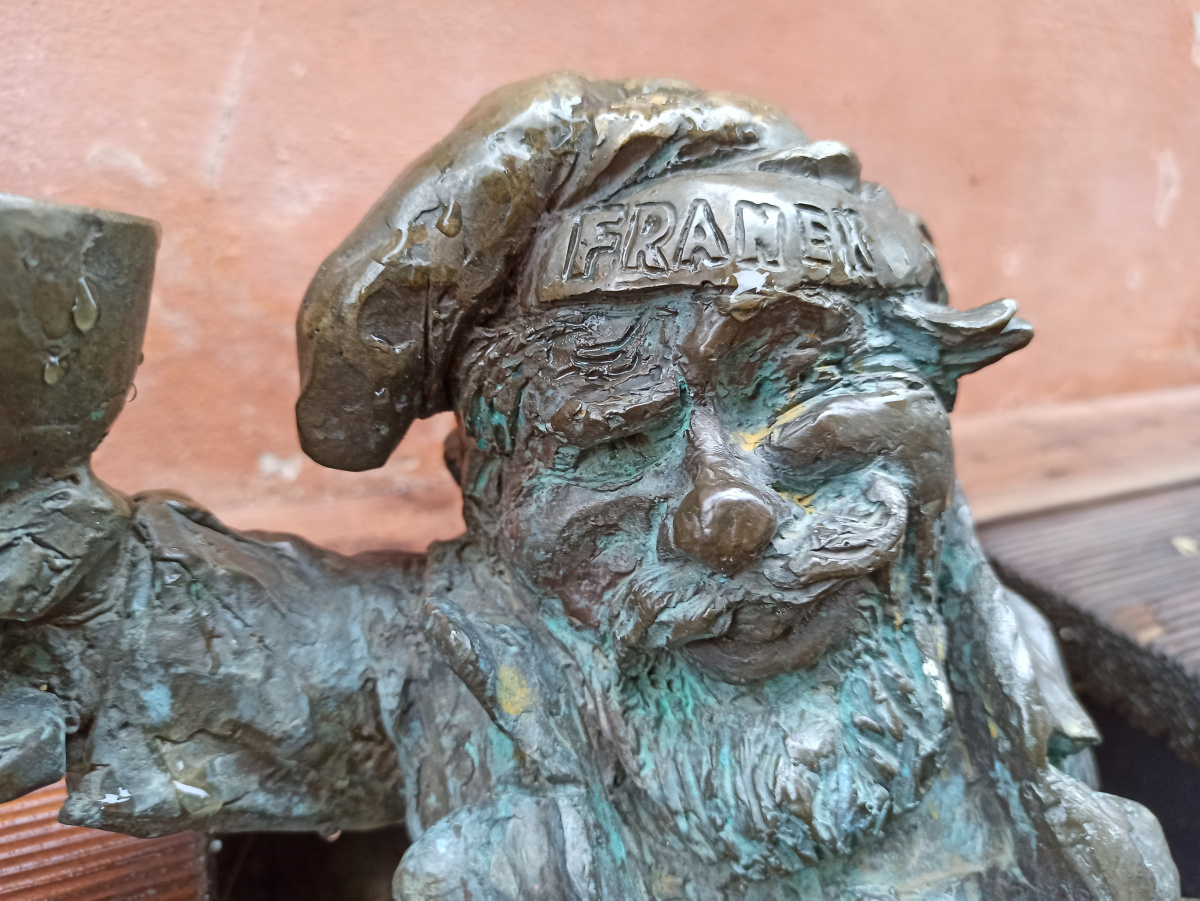 Foto zwerg Franek Moczymordka in Nahaufnahme