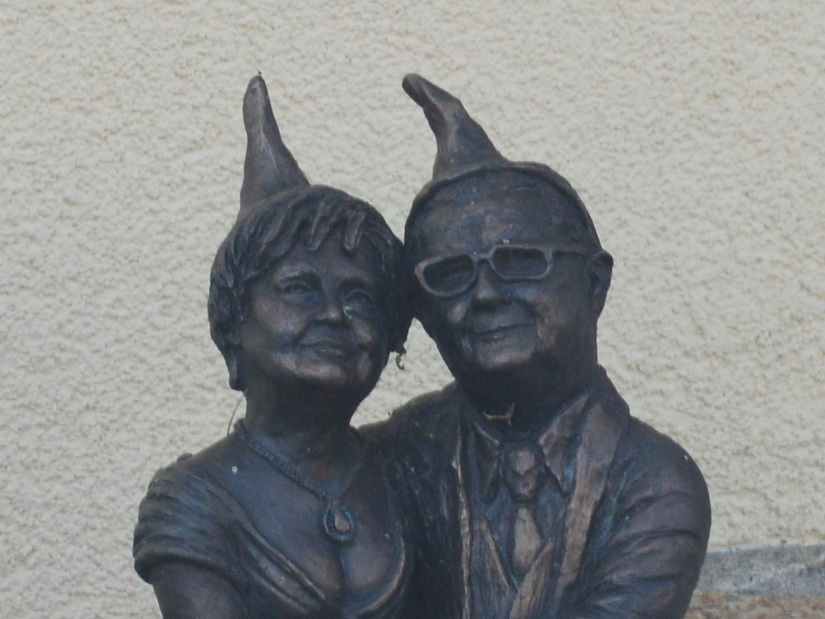 Foto zwerge Barbara i Remigiusz in Nahaufnahme