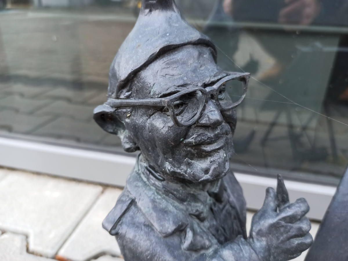Foto zwerg Konstruktor in Nahaufnahme
