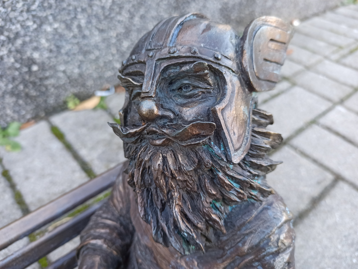 Foto zwerg Hermes in Nahaufnahme