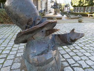 Foto eines Zwerges Krasnale wodne