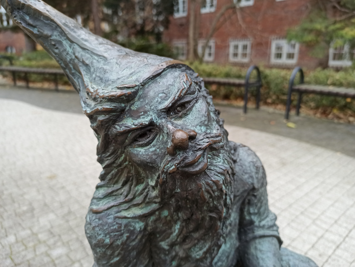 Foto zwerg Ekonomek in Nahaufnahme