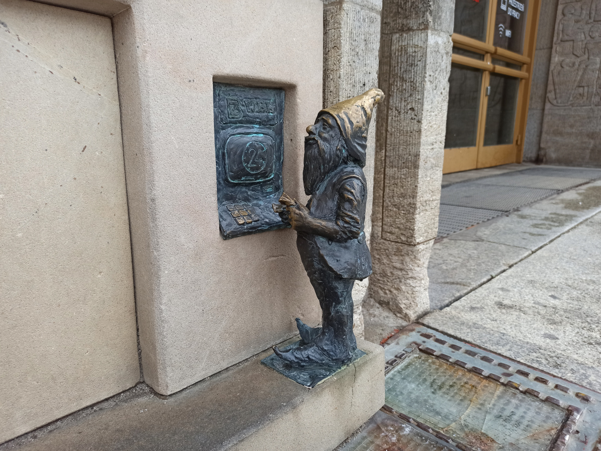 Foto zwerg Wypłatnik (Bankomatnik)