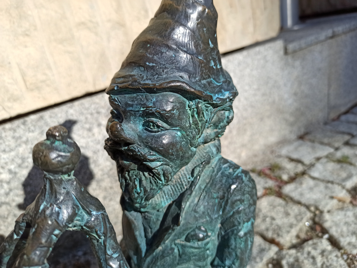 Foto zwerg Bagażowy in Nahaufnahme