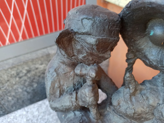 Foto eines Zwerges Plastuś i Uszatek