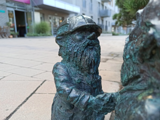 Foto eines Zwerges Krasnal Promenad Wrocławskich II