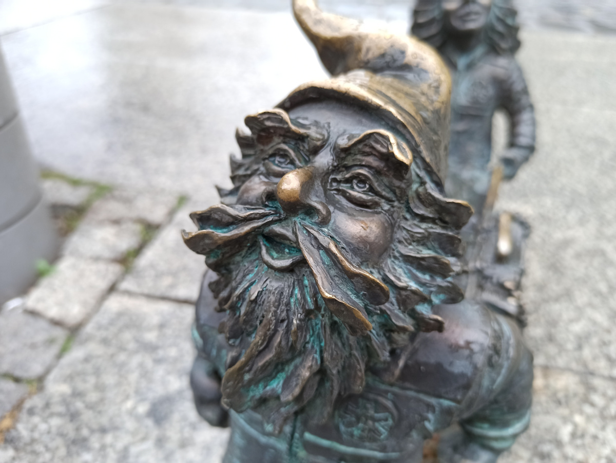 Foto zwerg Antoś in Nahaufnahme
