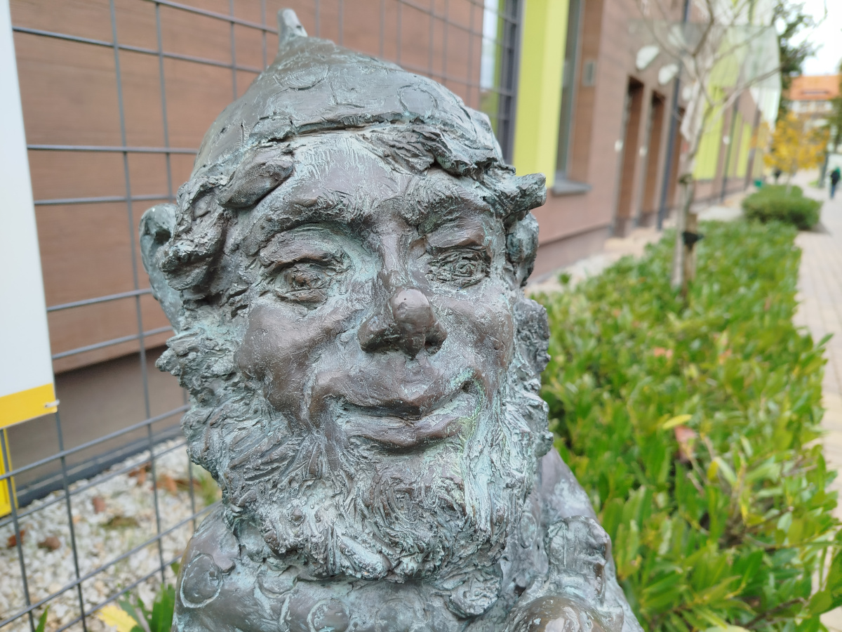 Foto enano Hałabała en primer plano