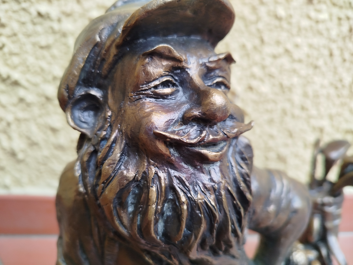 Foto zwerg Golfista in Nahaufnahme