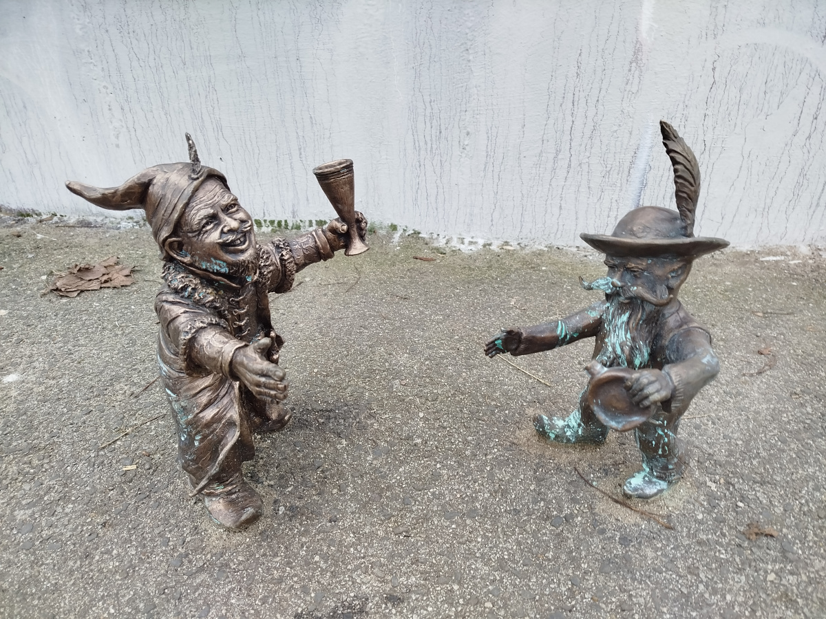 Zdjęcie krasnali Krasnale Przyjaźni Polsko-Węgierskiej