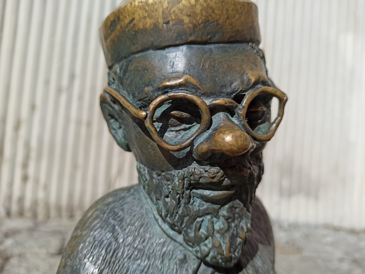 Foto zwerg Profesor Medyk in Nahaufnahme